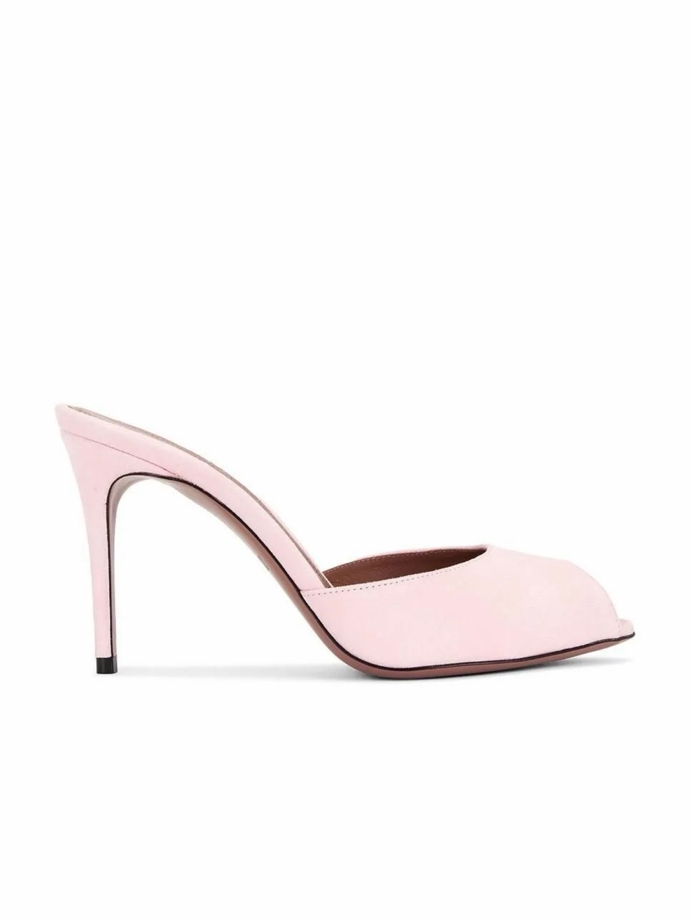 Paris Texas Vera Open Toe Mule Heel 85 in Petal Pink Color: Pink. Size 39. $795